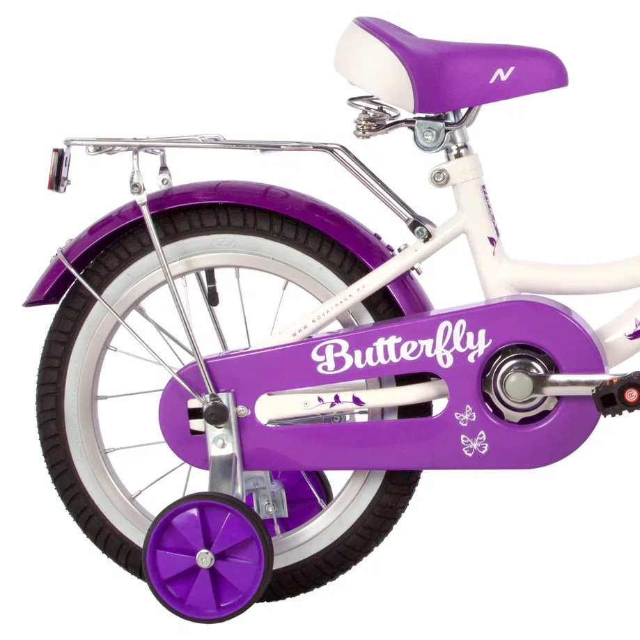 Детский велосипед Novatrack Butterfly 14 фиолетовый