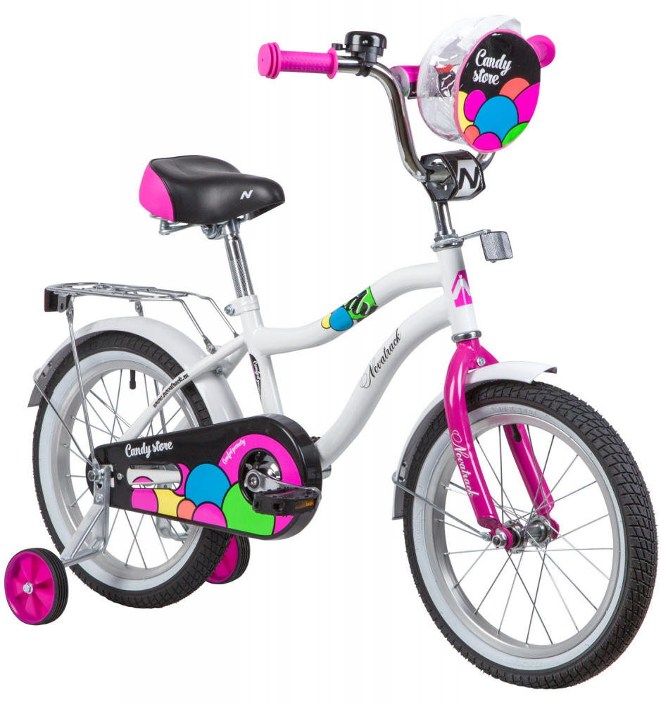 Детский велосипед Novatrack Candy 16 белый