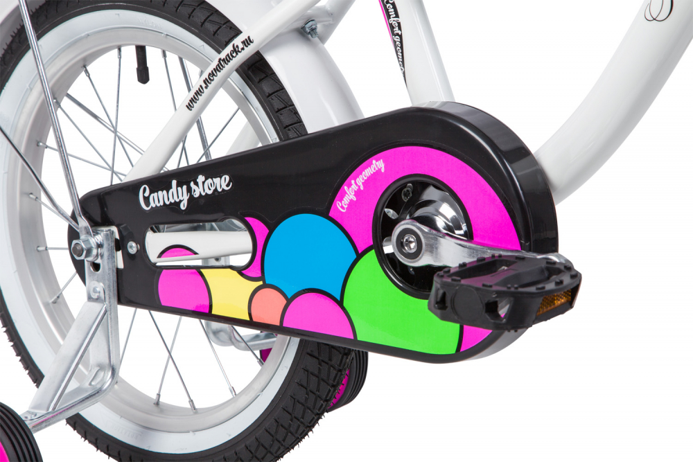 Детский велосипед Novatrack Candy 16 белый