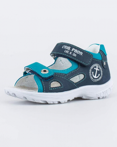 Сандалии "Котофей" сине-бирюзовые Натуральная кожа