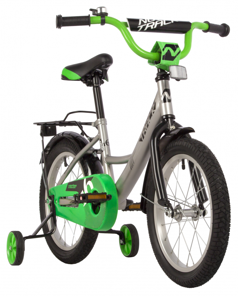 Детский велосипед Novatrack Vector 16 серебристый