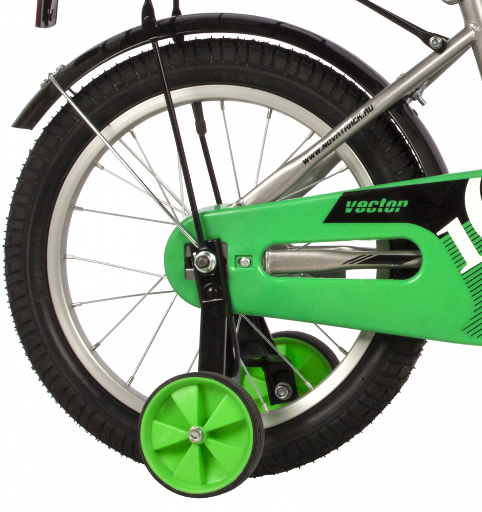 Детский велосипед Novatrack Vector 16 серебристый