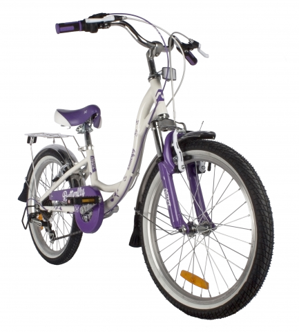 Детский велосипед Novatrack Butterfly 6.V фиолетовый