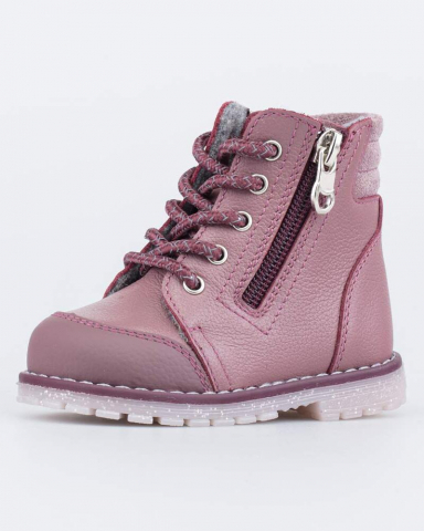 Ботинки "Котофей" розовые Натуральная кожа