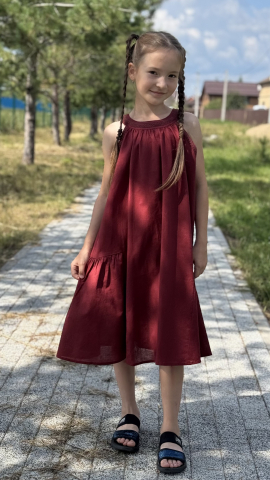 Платье  длинное для девочки
