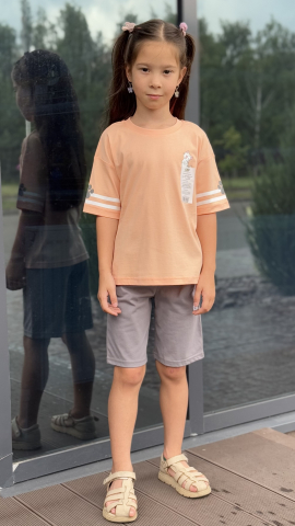 Комплект футболка и шорты для девочки