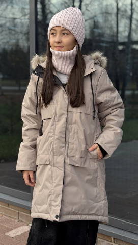 Папка зимняя мембранная Капучино для девочки