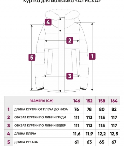 Куртка зимняя Аляска для мальчика